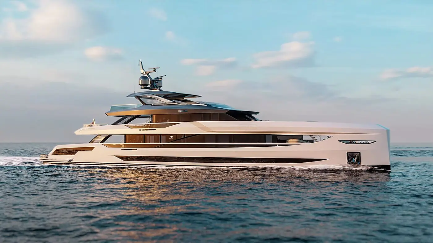Africa II, 50 m motor yat render